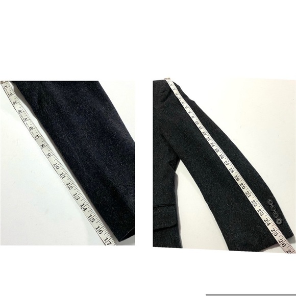 Charcoal Gray Camel Hair Tailored Fit Sport Classic Coat Blazer Jacket 40L - Picture 13 of 13